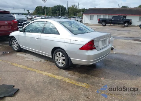 2003 Honda Civic Ex из США, поврежденный, VIN 1HGEM22903L033652